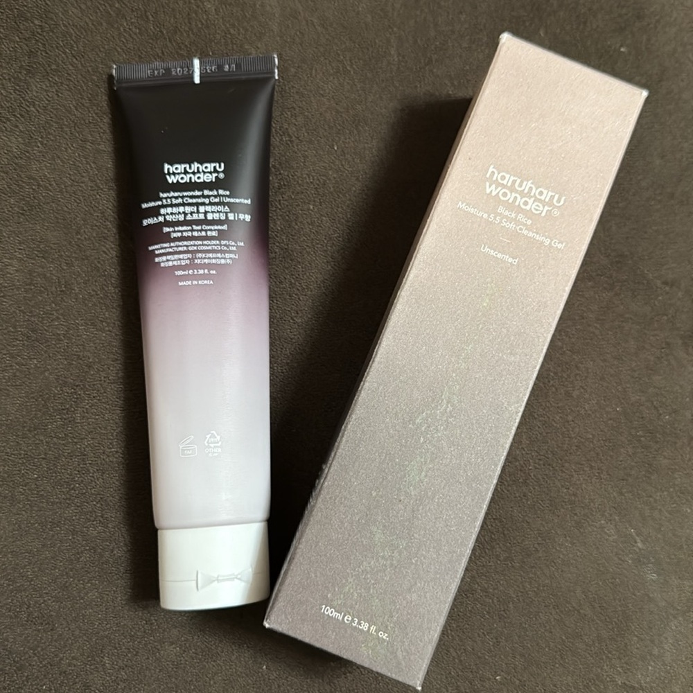 HaruHaru Wonder Black Rice Moisture 5.5 soft cleansing Gel Brand New